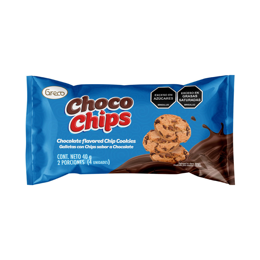 GALLETA CHOCO CHIPS GRECO X 240 GR