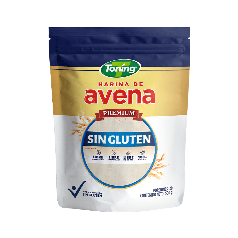 HARINA DE AVENA SIN GLUTEN TONING*500GR