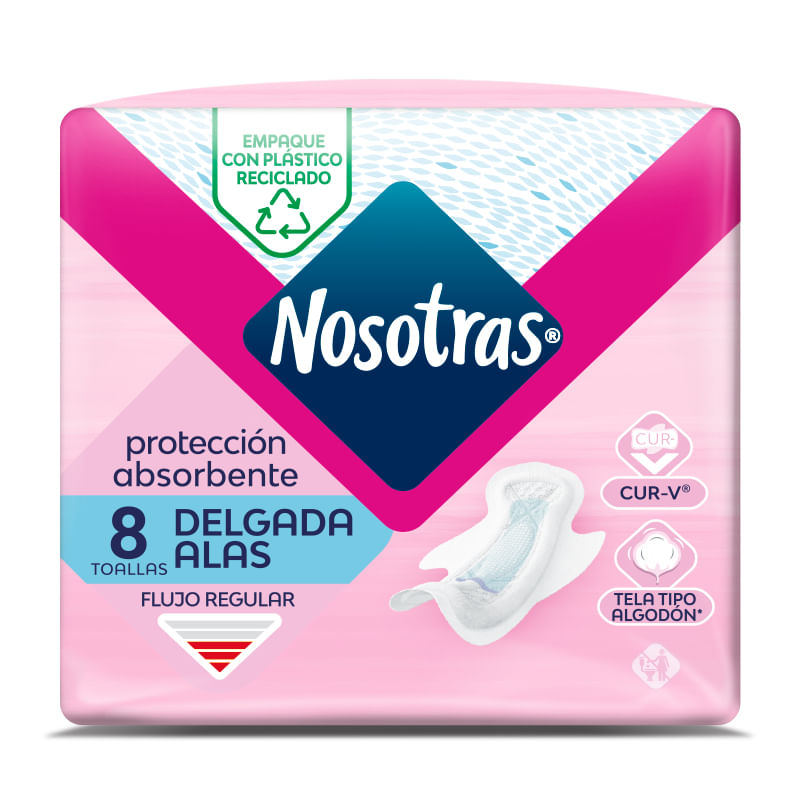 TOALLA TELA DELGADA CON ALAS NOSOTRAS*8U