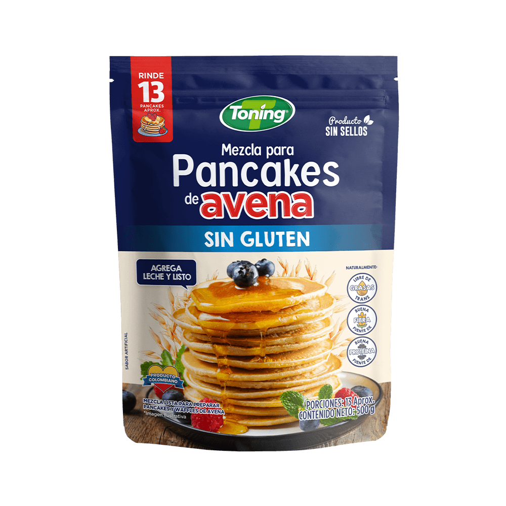 MEZCLA PANCAKES DE AVENA SIN GLUTEN*500G