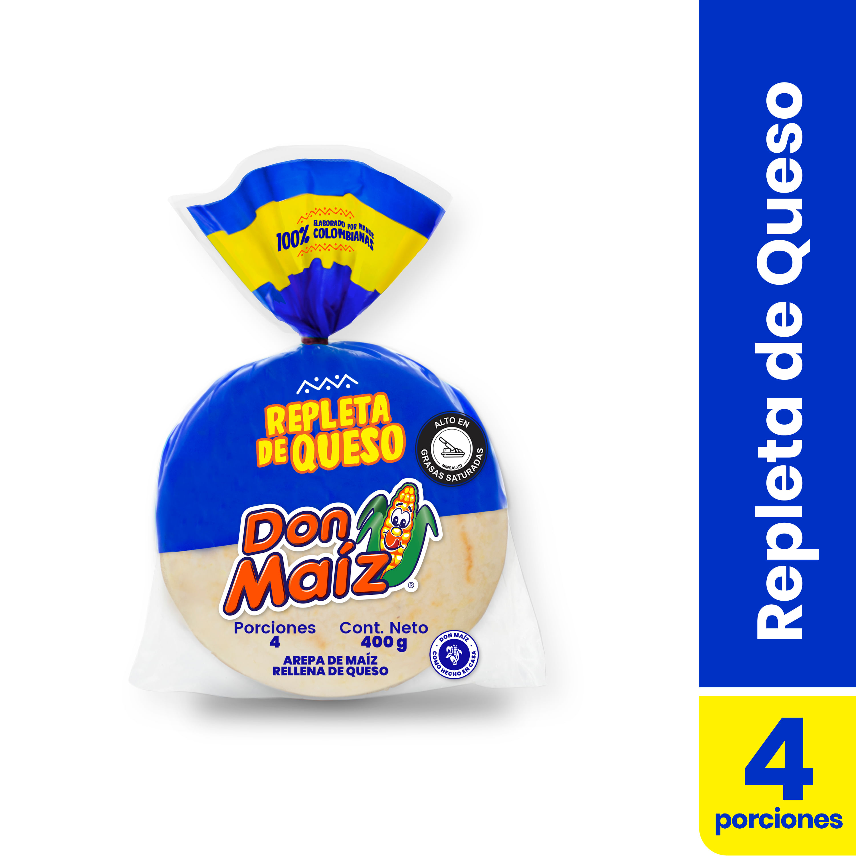 AREPA REPLETA DE QUESO DON MAIZ*4U*400G