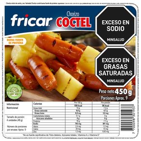 CHORIZO COCTEL FRICAR x 450 GR