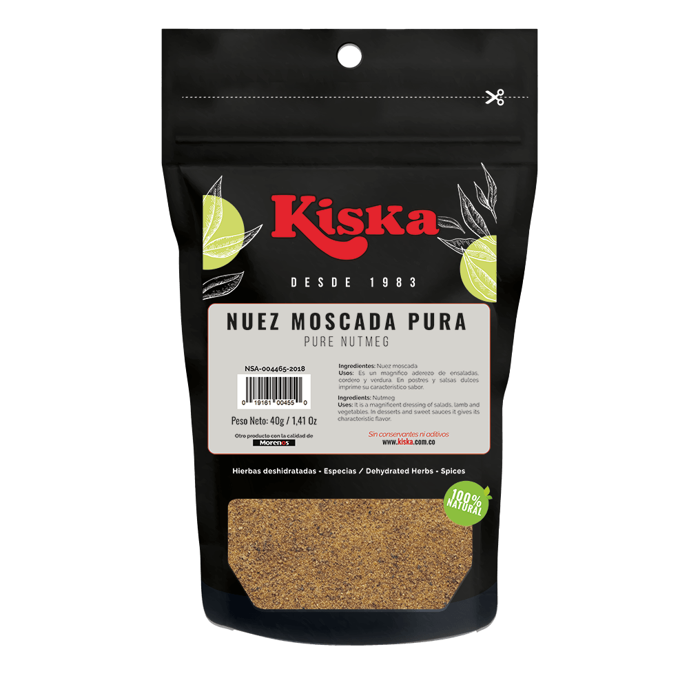 NUEZ MOSCADA PURA KISKA X 40 GR