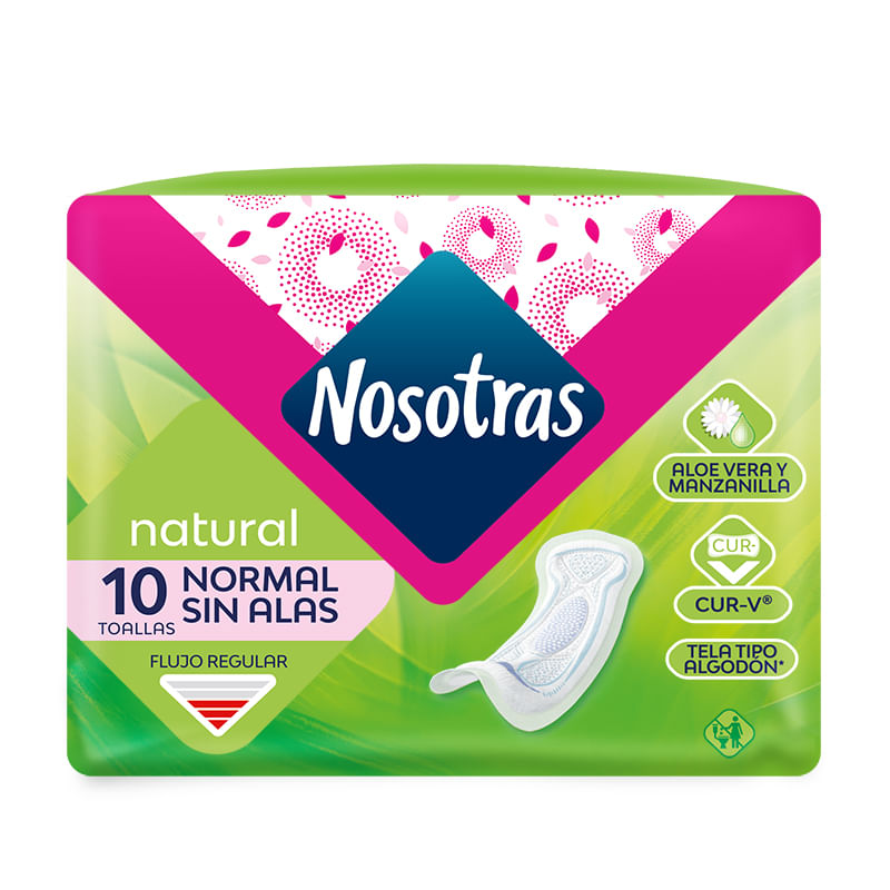 TOALLAS NORMAL SIN ALAS NOSOTRAS*10UND