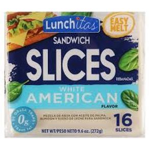 QUESO AMERICAN WHITE LUNCHITAS X 272 GR