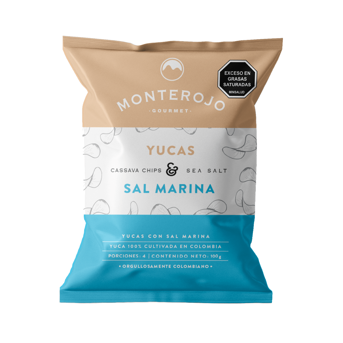 YUCAS SAL MARINA MONTEROJO X 100 GR
