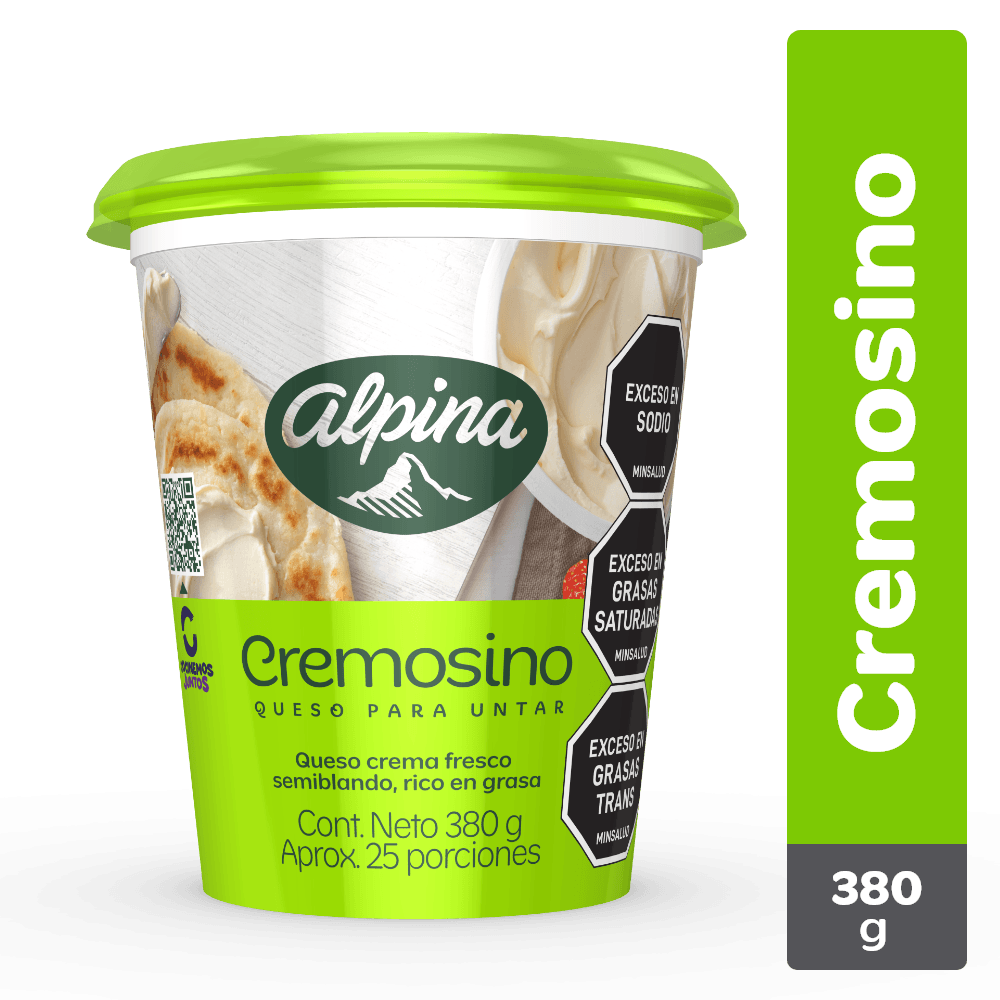 QUESO CREMA PARA UNTAR  x 380GR ALPINA