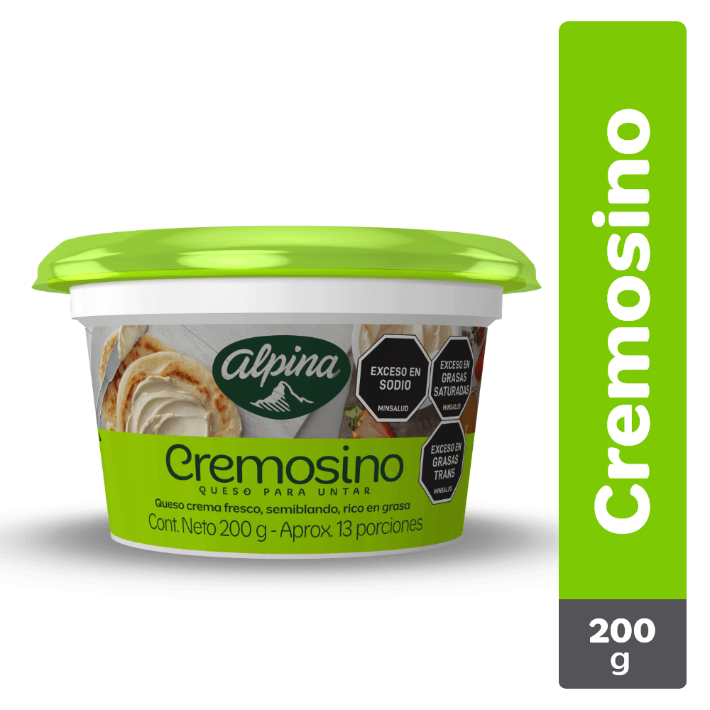 QUESO CREMA PARA UNTAR ALPINA x 200GR