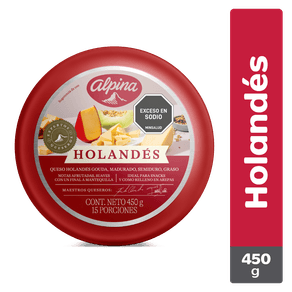QUESO HOLANDES BOLA  x 450GR ALPINA