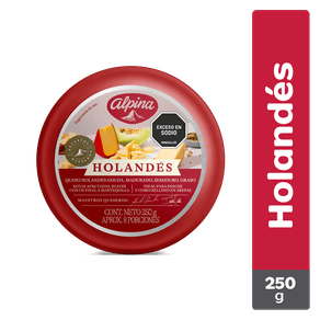 QUESO HOLANDES  x 250GR ALPINA