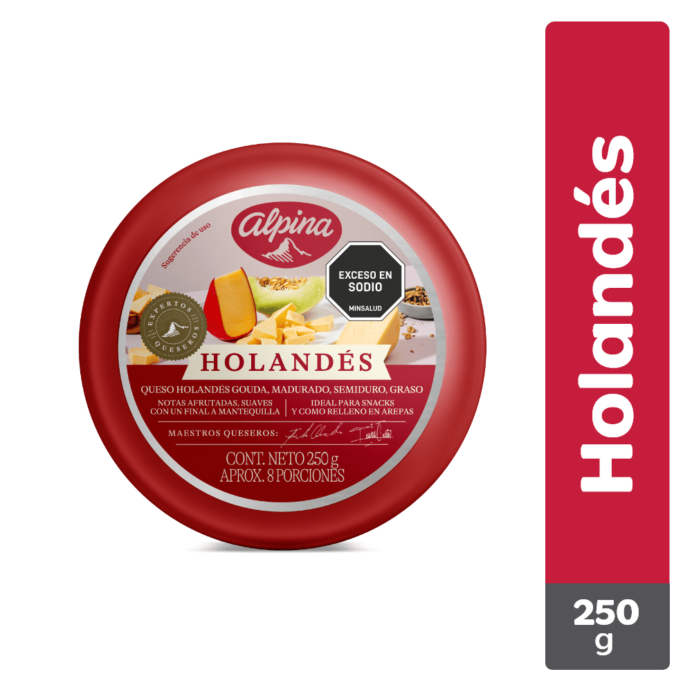 QUESO HOLANDES x 250GR ALPINA