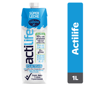 LECHE ACTLIFE DESLAC DESCRE+PROTE *1000M
