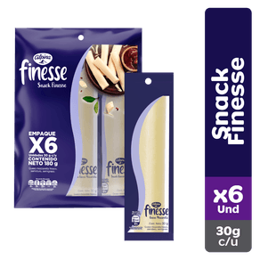 QUESO SNACK FINESSE MULTIPAQUETE x 6UND