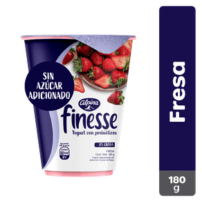 YOGURT FINESSE FRESA VASO*180 GR