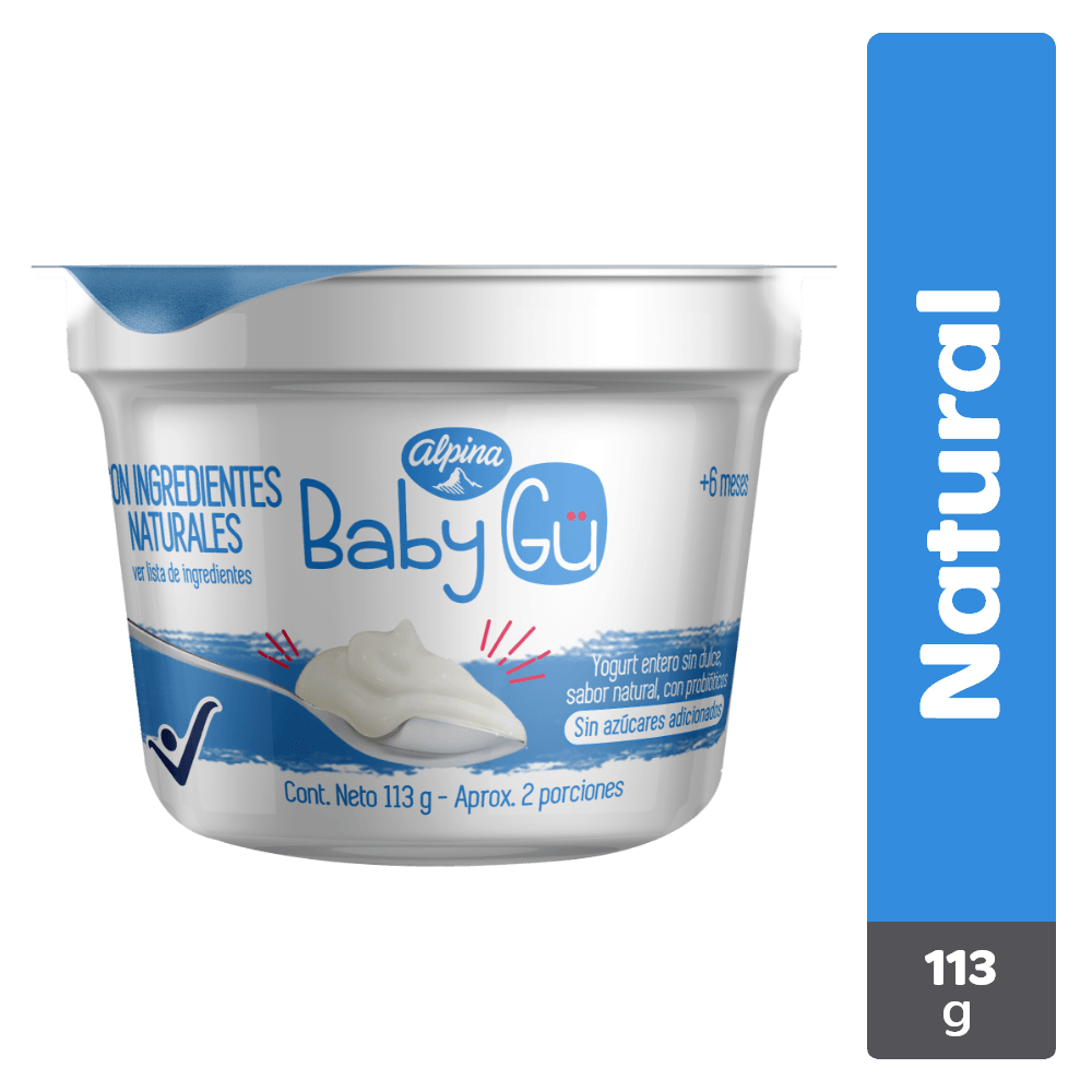 YOGURT NATURAL BABY GU ALPINA x 113G