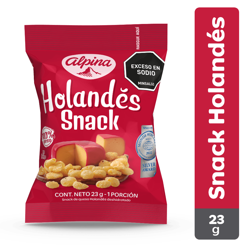 SNACK QUESO HOLANDES DESHID ALPINA x23GR