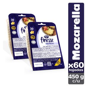 QUESO FINESSE 30 TAJADAS X 2 UND