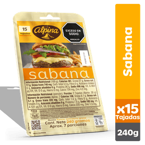 QUESO SABANA ALPINA  x 15 TAJ  x 240GR
