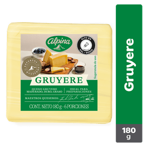 QUESO GRUYERE ALPINA CUÑA *180GR