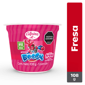 GELATINA BOGGY FRESA   x 108GR