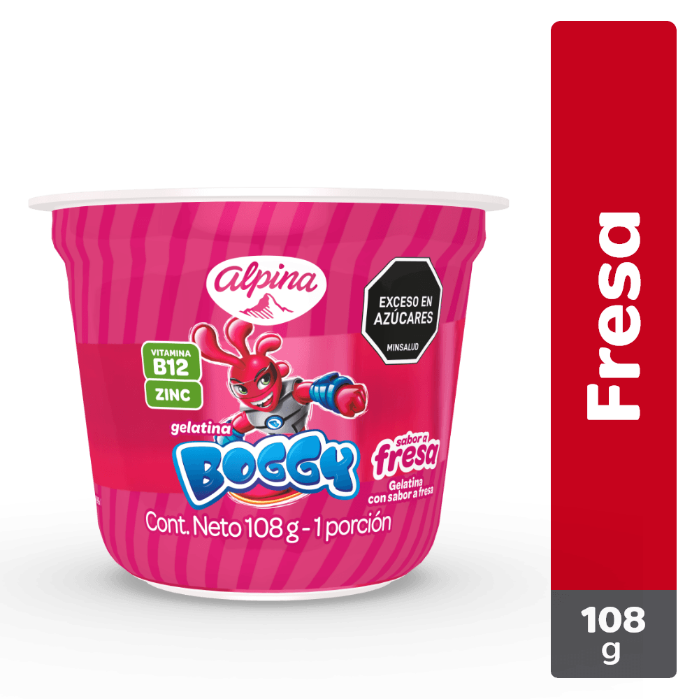 GELATINA BOGGY FRESA   x 108GR