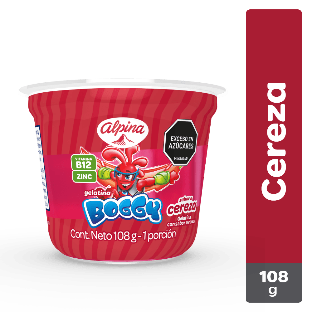 GELATINA BOGGY CEREZA  x 108GR