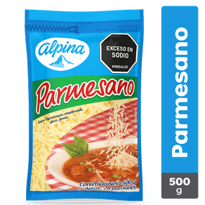 QUESO PARMESANO RALLADO x 500GR ALPINA