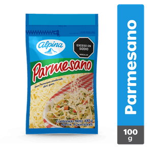 QUESO PARMESANO RALLADO ALPINA x 100GR