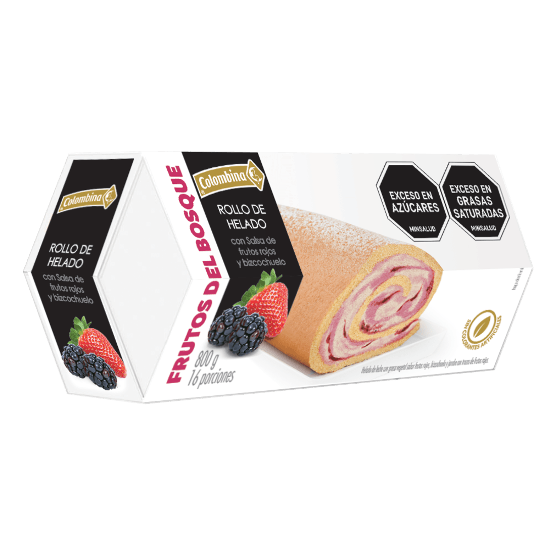 ROLLO FRUTOS ROJOS COLOMBINA x 800GR