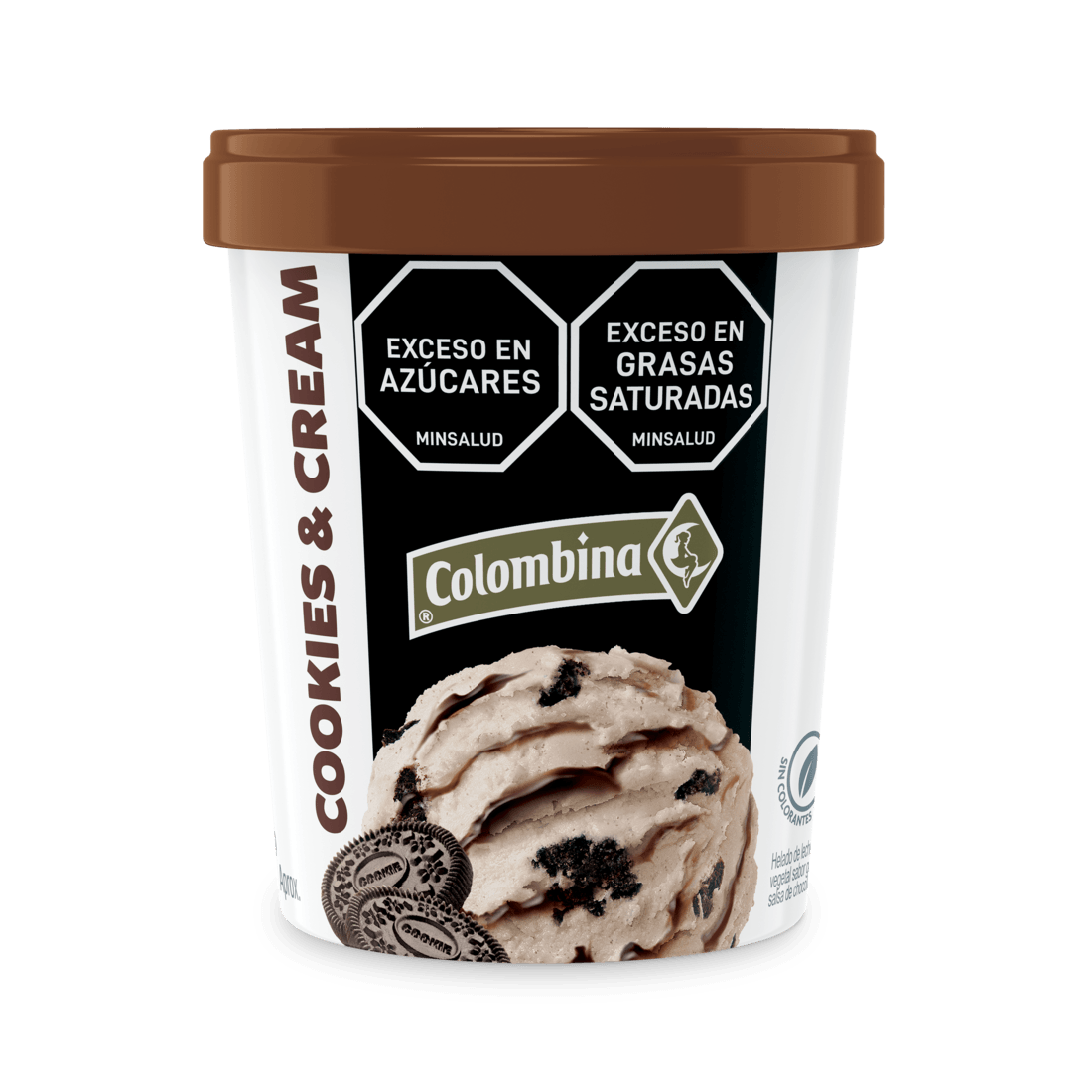 HELADO COOKIES & CREAM COLOMBINA*600G