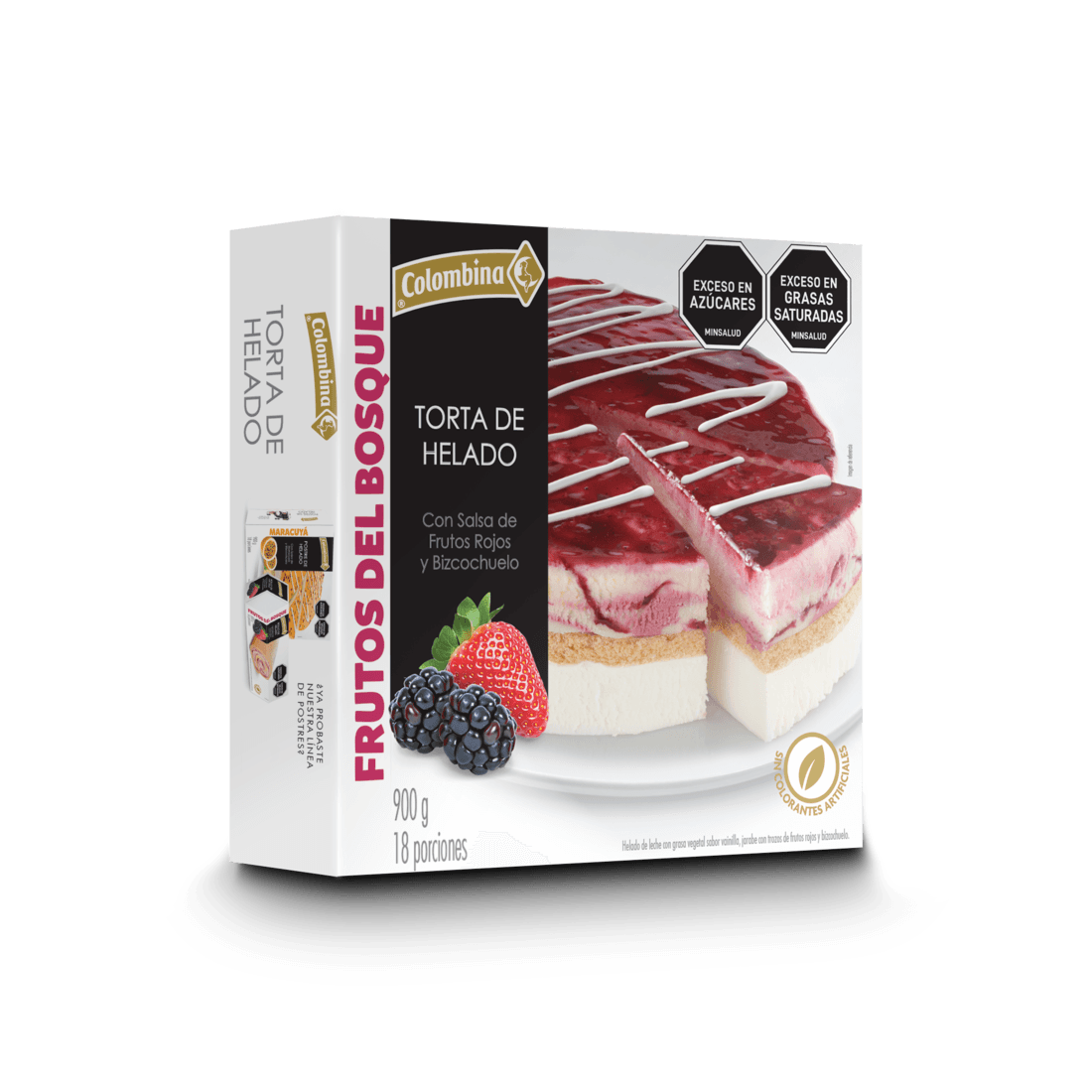 TORTA FRUTOS ROJOS COLOMBINA x 900GR
