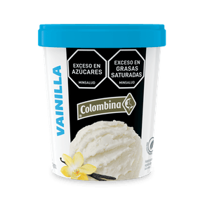 HELADO VAINILLA COLOMBIN*600GR 1LT