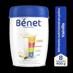 BEBIDA EN POLVO BENET VAINILLA *400 GR