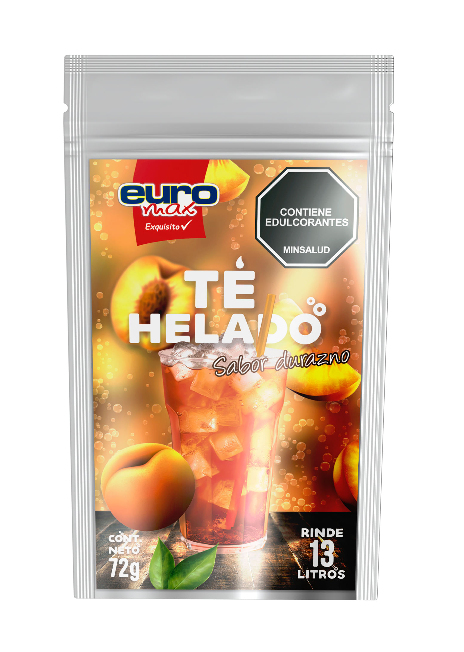 TE INSTANTANEO EUROMAX DURAZNO *72GR