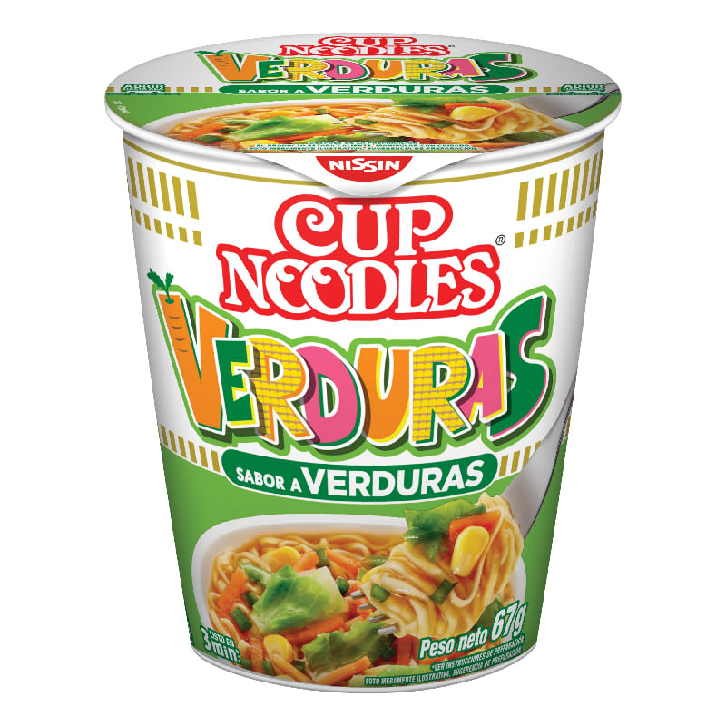 SOPA CUP NOODLES VERDURAS VASO *67GR