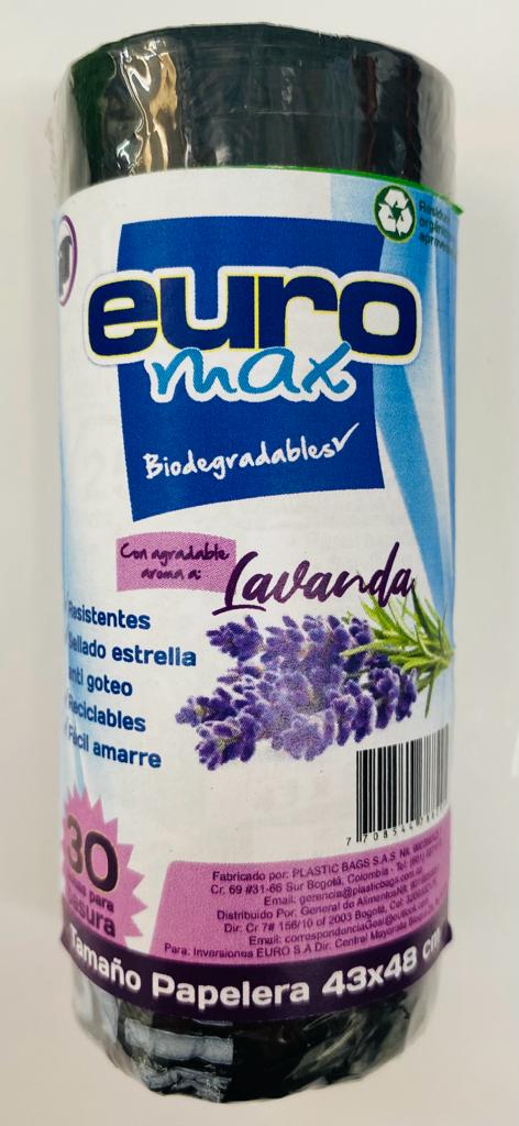 BOLSA BASURA PAPELERA LAVANDA *30UND