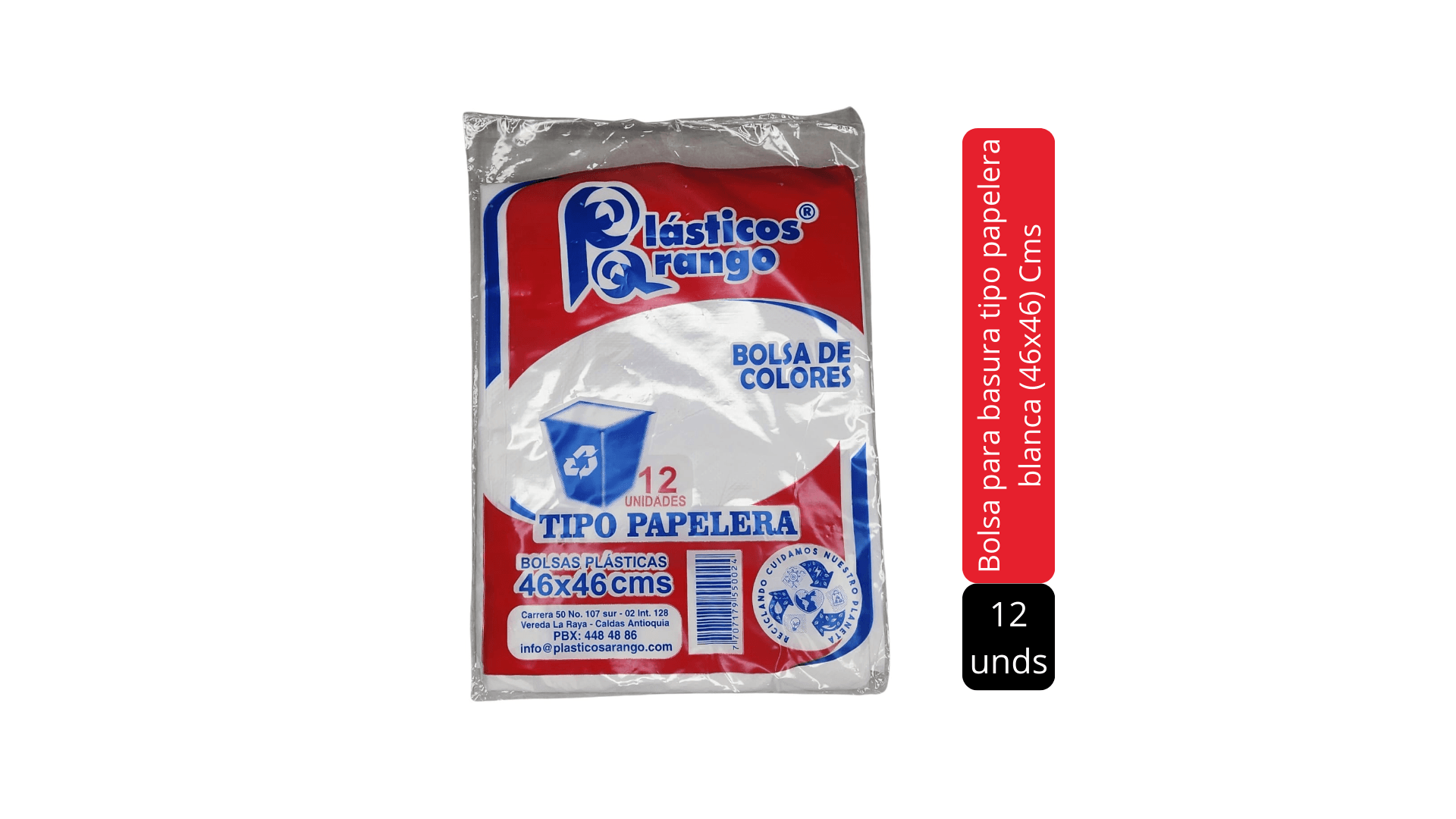 BOLSA TIPO PAPELERA 46X46 x 12U