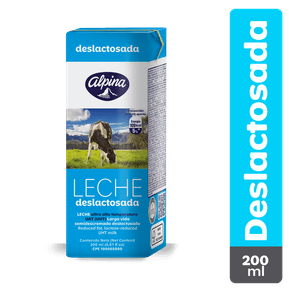 LECHE ALPINA DESLACTOSADA UHT  x 200ML