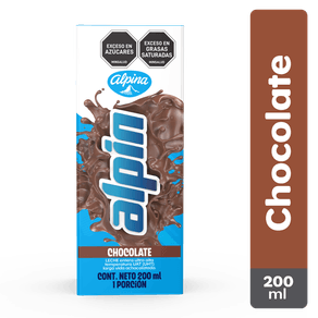 LECHE CHOCOLATADA ALPINA x 200ML