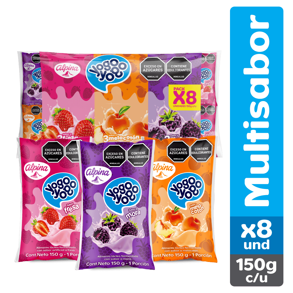 PAQ YOGO ALPINA SURT 8 U x 150gr