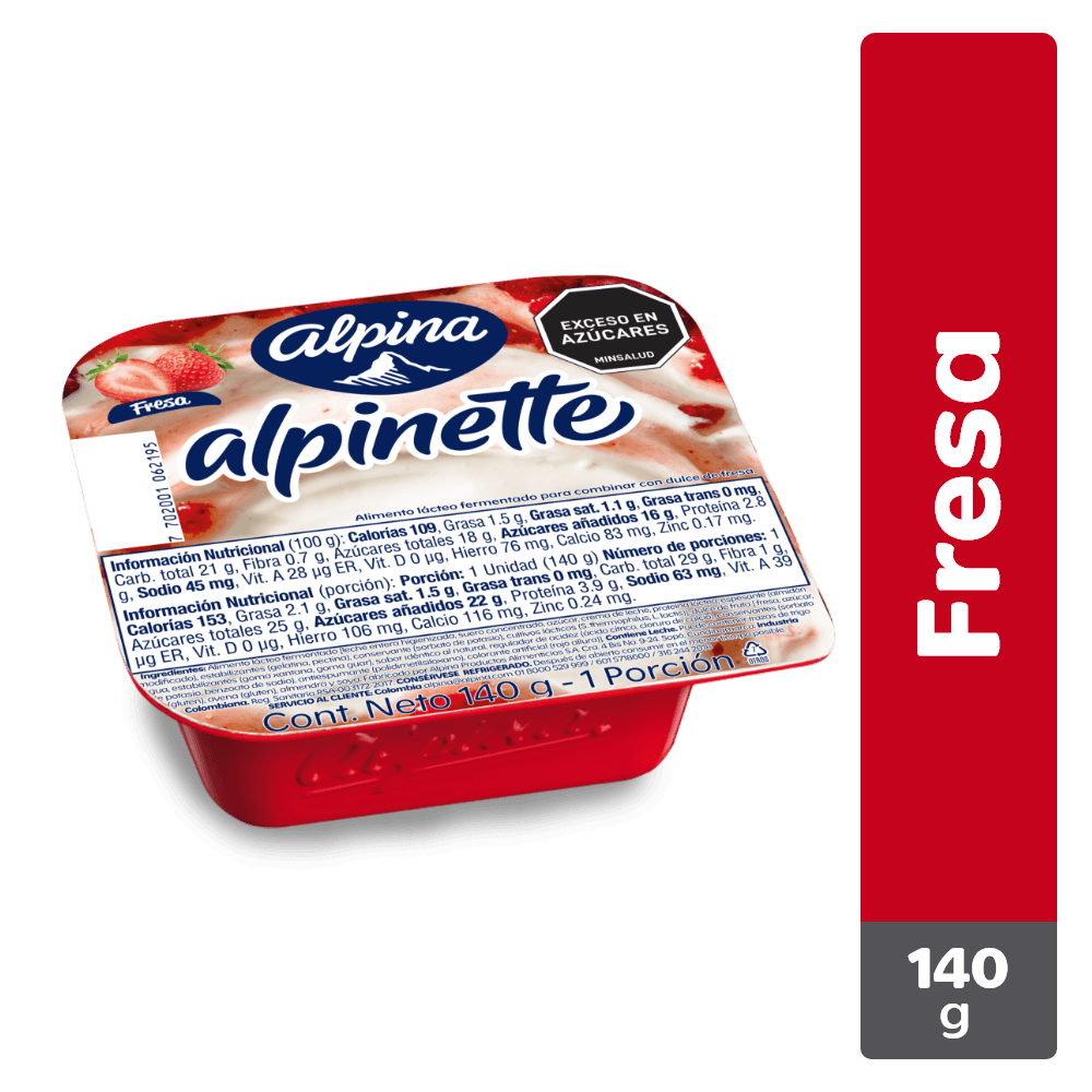 ALPINETTE FRESA  x 140GR