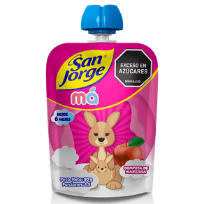 COMPOTA SAN JORGE MANZANA POUCH *90GR