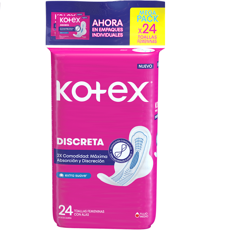TOALLA KOTEX ULTRAFINA UF TELA *24UND