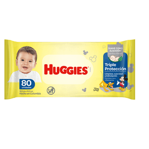 TOLLAS HUMEDAS HUGGIES *80UND