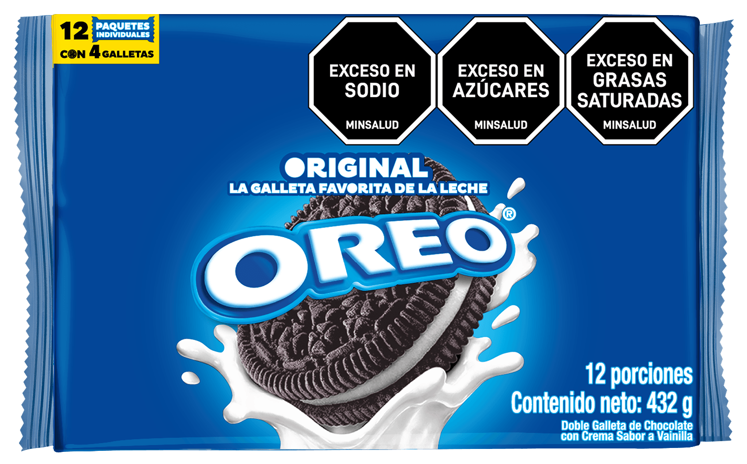 GALLETAS OREO BOLSA 432gr