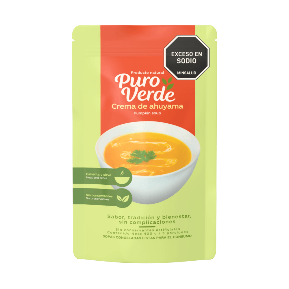 CREMA DE AUYAMA PURO VERDE*400 GR