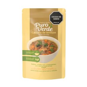 SOPA CAZUELA DE LENTEJA PURO VERDE*400GR