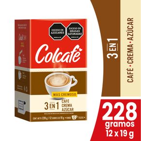 COLCAFÉ 3 EN 1 SOBRES X 228GR