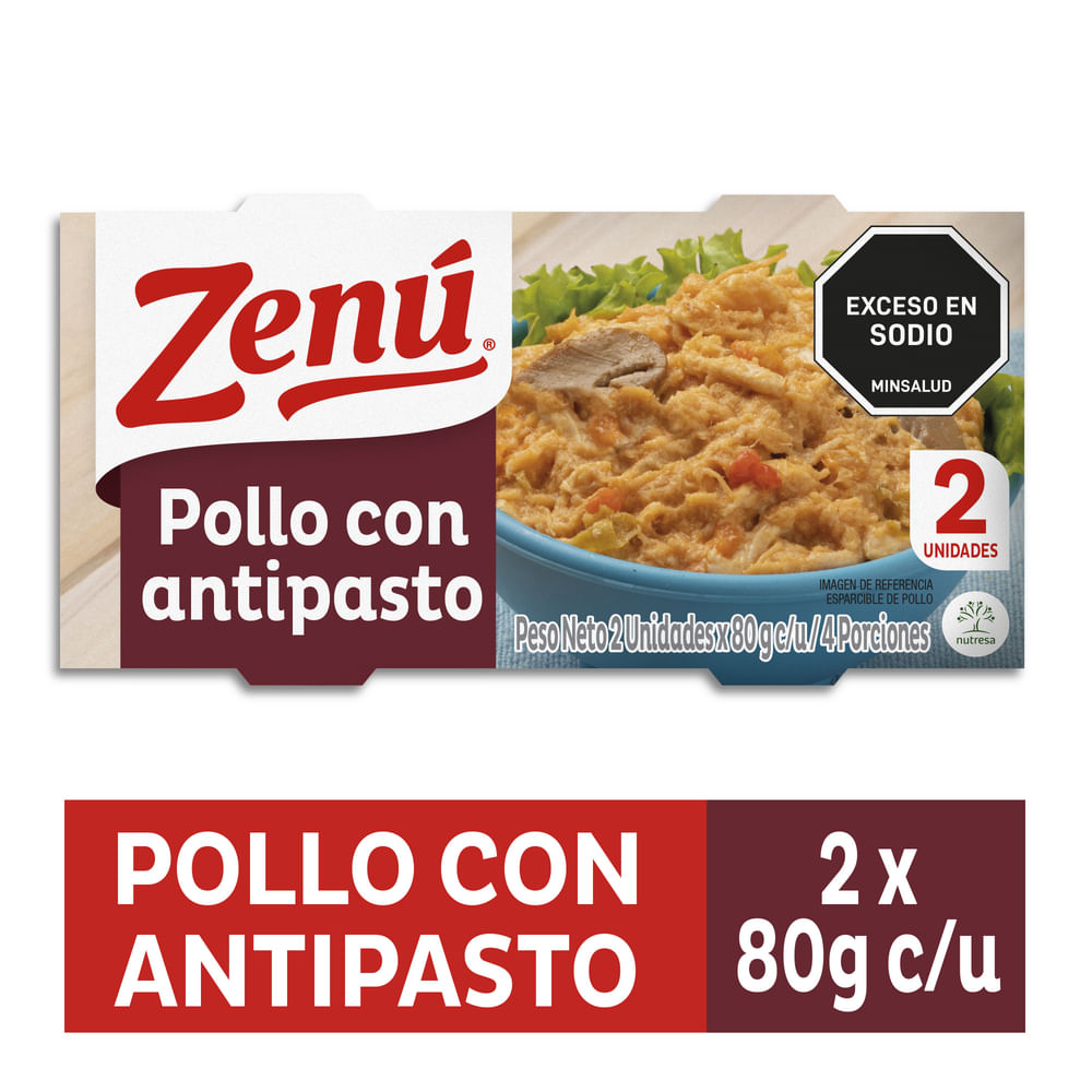 POLLO ANTIPASTO X 2UN DUOPACK  x 160GR