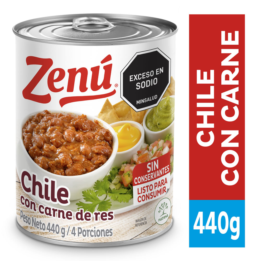 CHILE CON CARNE ZENU x 440GR